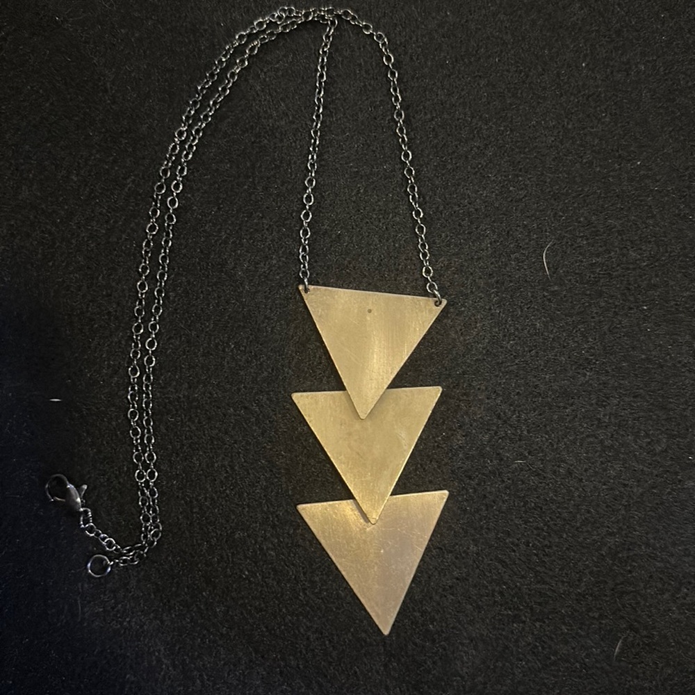 Gold statement necklace